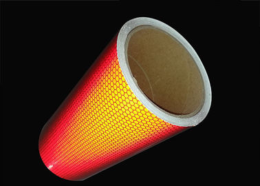 Yellow Red Green Reflective Vinyl Roll  Self Adhesive Warning Marking