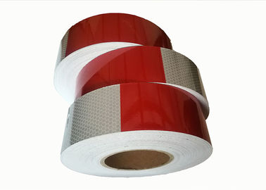 Super Emergency Police Red Silver Dot Reflective Tape Placement  6 Inch * 6 Inch For Truck Car