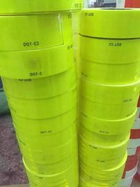 Trailer Flourescent Yellow Green Reflective Conspicuity Tape PSA Adhesive DOT C2