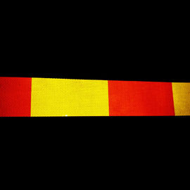 Traffic Barrier Board Red And Yellow Reflective Tape Sheets High Reflection For Warning