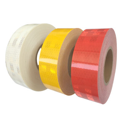 Showway High Intensity Prismatic Round Reflective Green/Yellow Vehicle Truck Safety Tape 45.7m Diamond Retro