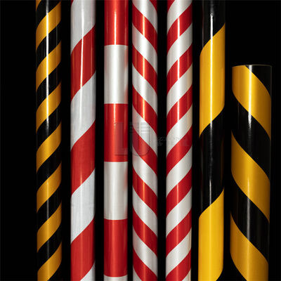 Diagonal Reflective Film Red And White Reflective Tape Traffic Safety Warning Tape Yellow And Black Reflective Film