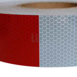 White And Red Color Dot C2 Reflective Tape Waterproof PET Material For Truck