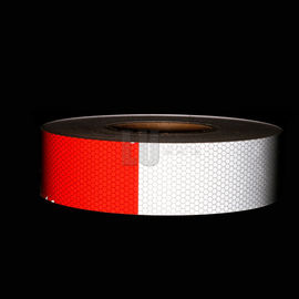 White And Red Color Dot C2 Reflective Tape Waterproof PET Material For Truck