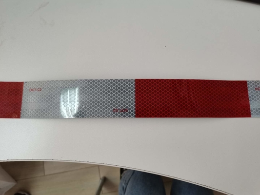 Retro Reflection White Red Dot C2 Reflective Tape 50mm For Truck Car