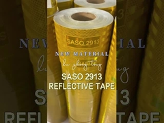 Metallized SASO 2913 Yellow ECE Certificate Reflective Tape For Saudi Arabia